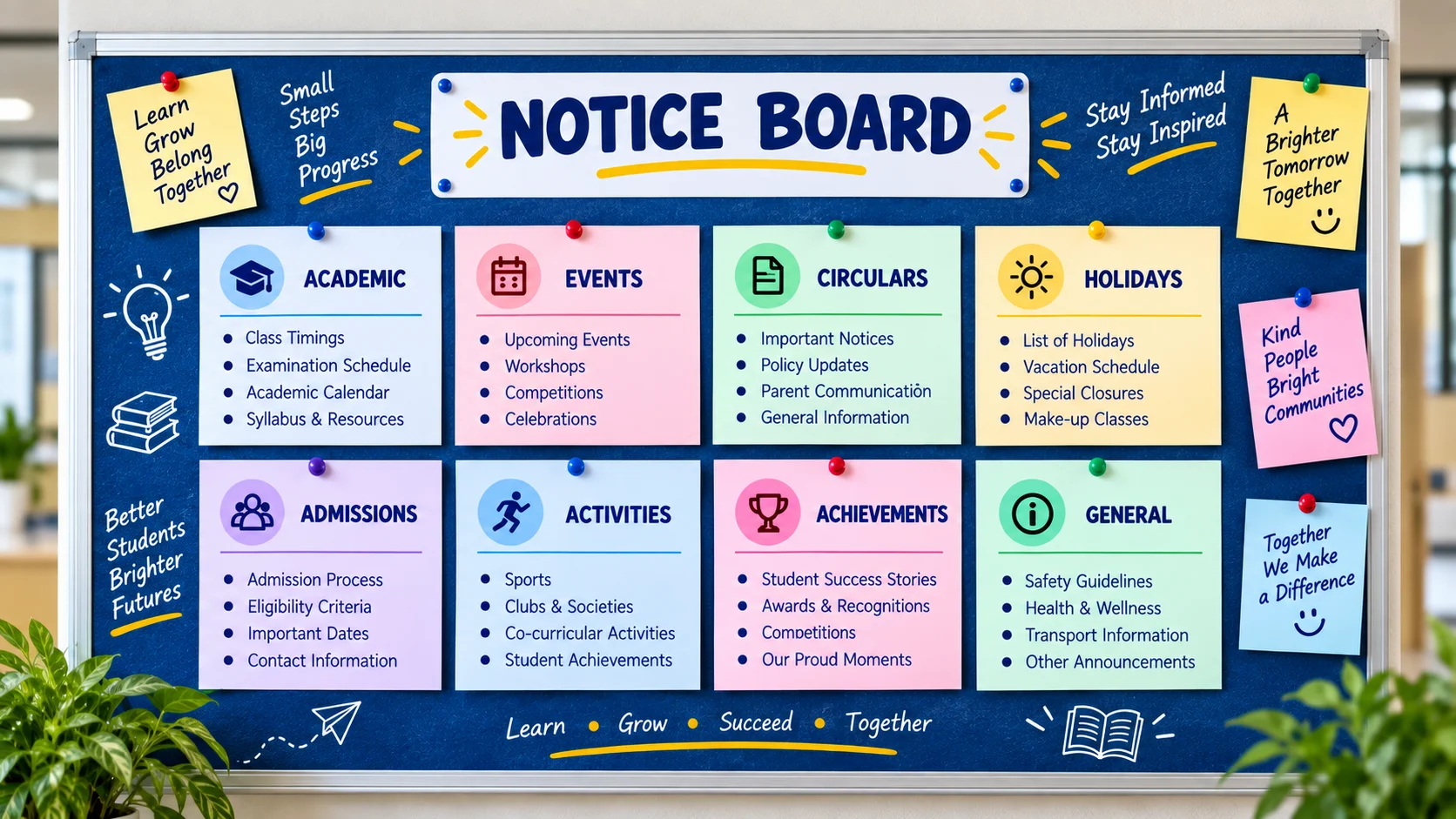 SparkNest Academy Schools Notice Board