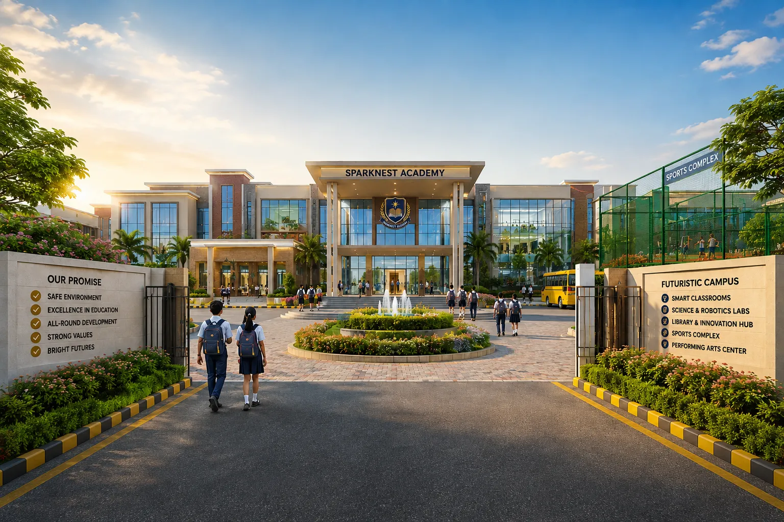 SparkNest Academy Schools Main Campus Building